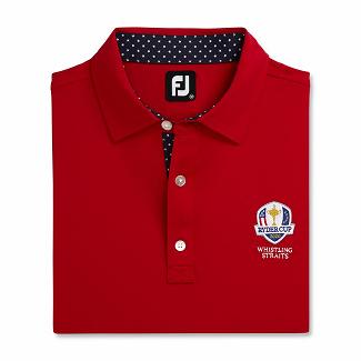 Men's Footjoy Ryder Cup Golf Polo Red NZ-98745